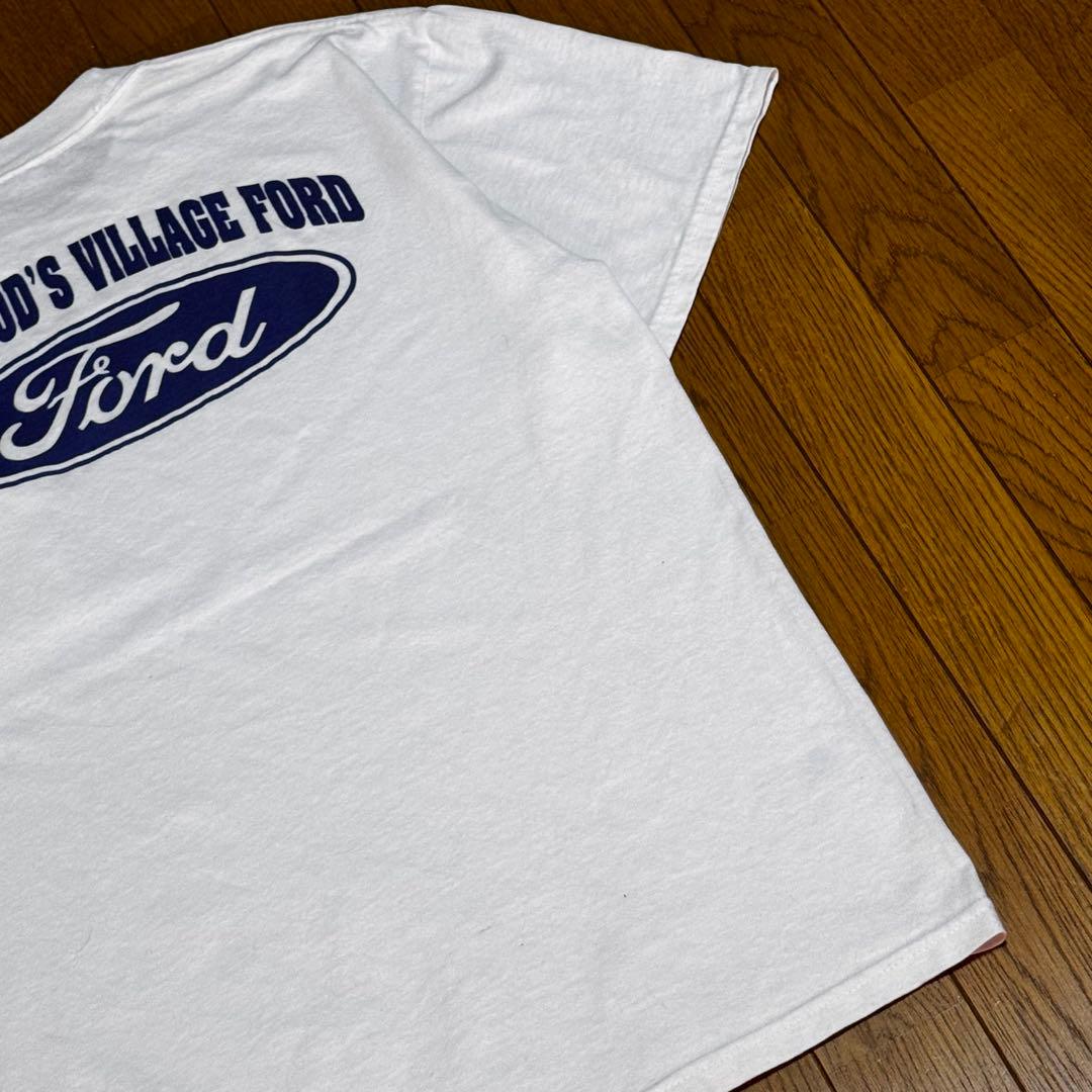 FORD Pocket TEE 両面プリント 希少 ロゴ archive 白 L