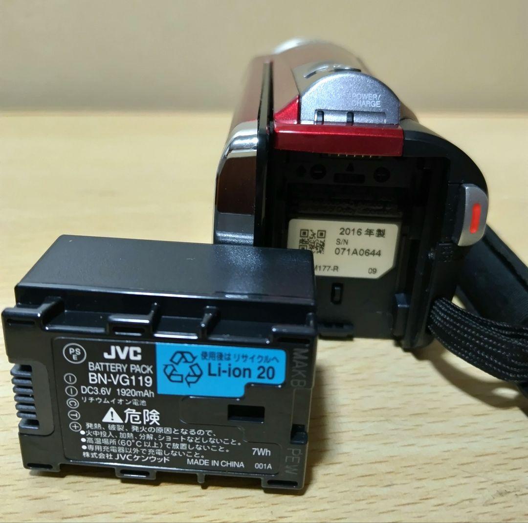 JVC GZ-HM177-R ビデオカメラ 60倍ズーム