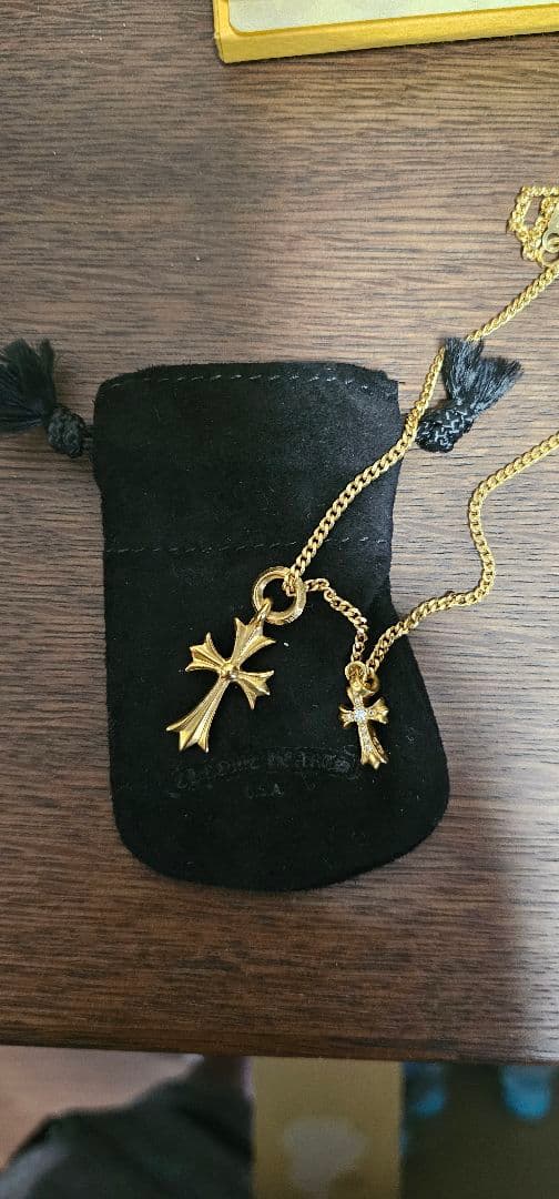 Chrome Hearts 22K タイニーCH クロスチャーム