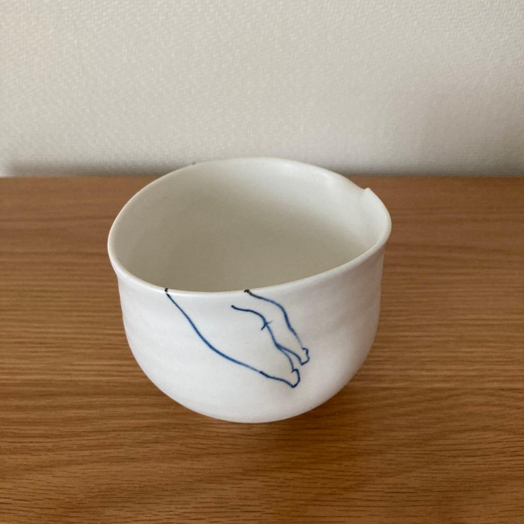 作家もの　大江志織さん　片口　お風呂絵