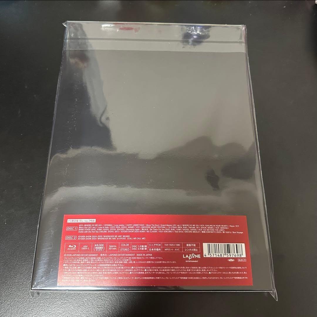 【FC限定版】JO1DER SHOW BluRay 新品未開封