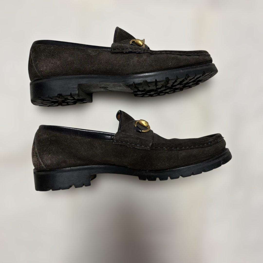 グッチ　ホースビット　ローファー スウェードGUCCI　41.5