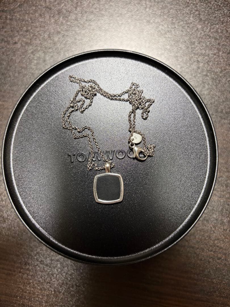 TOMWOOD Cushion Pendant Onyx ネックレス