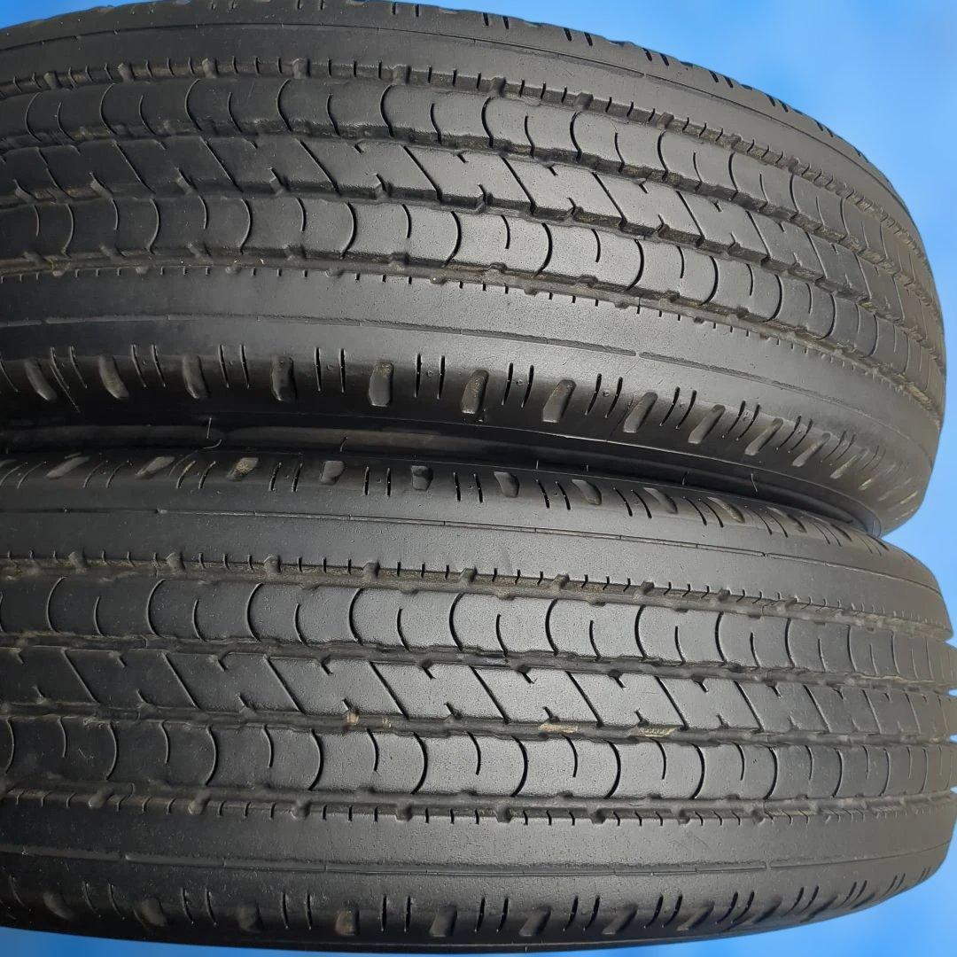 205/75R16 LT ダンロップ 夏タイヤ 2本 バリ溝 2本 送料込み