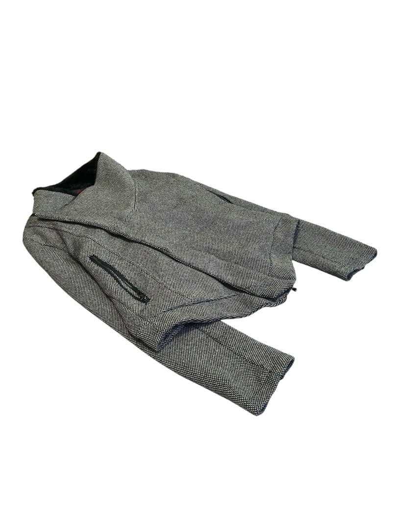 ジャケット・アウター 2000s Asymmetrical fur zip jacket