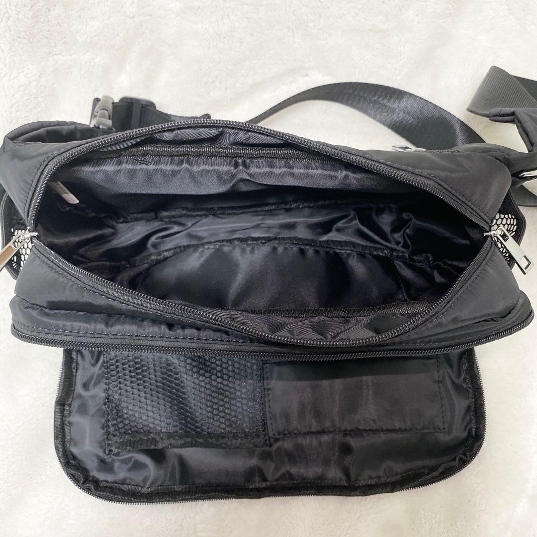 【極美品】selva secreta ブラック ウエストポーチ