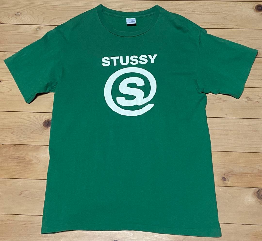 USA製 OLD STUSSY ステューシー 緑 Tシャツ Lサイズ 銀タグ