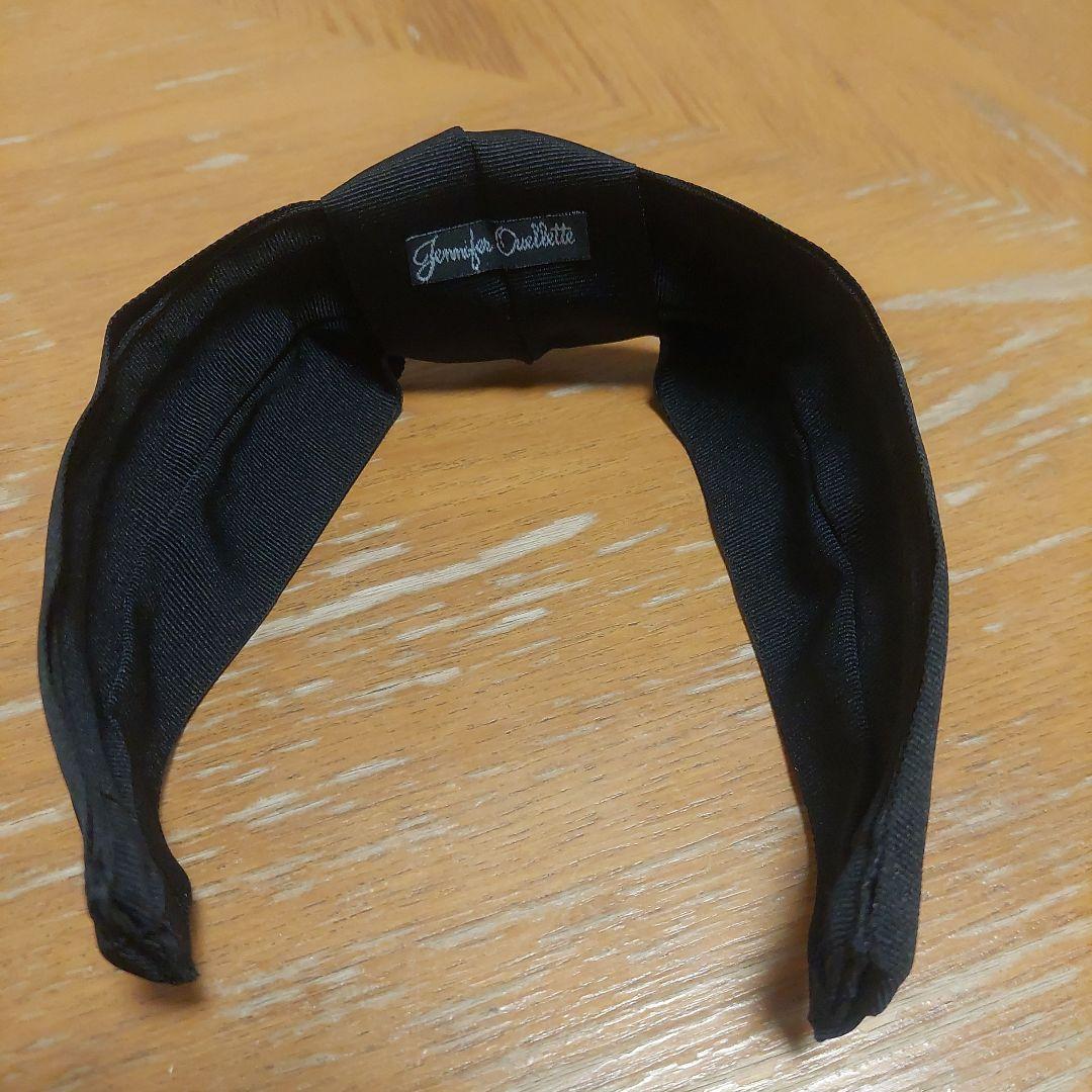 Jennifer Ouelletteリボンデザイン カチューシャ 黒
