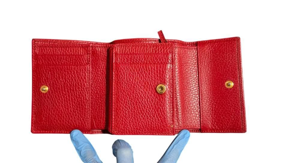 GUCCI マーモント　財布 赤　456122 496334