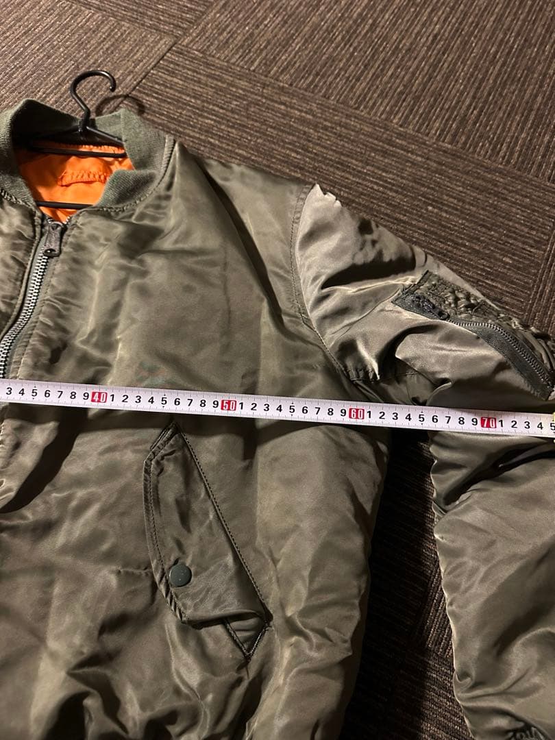 80s-90s ALPHA製MA-1 民生品/USA製　IDEALジップ　XL