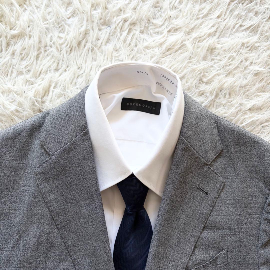 <美品>LARDINI グレー ウール ジャケット サイズ48