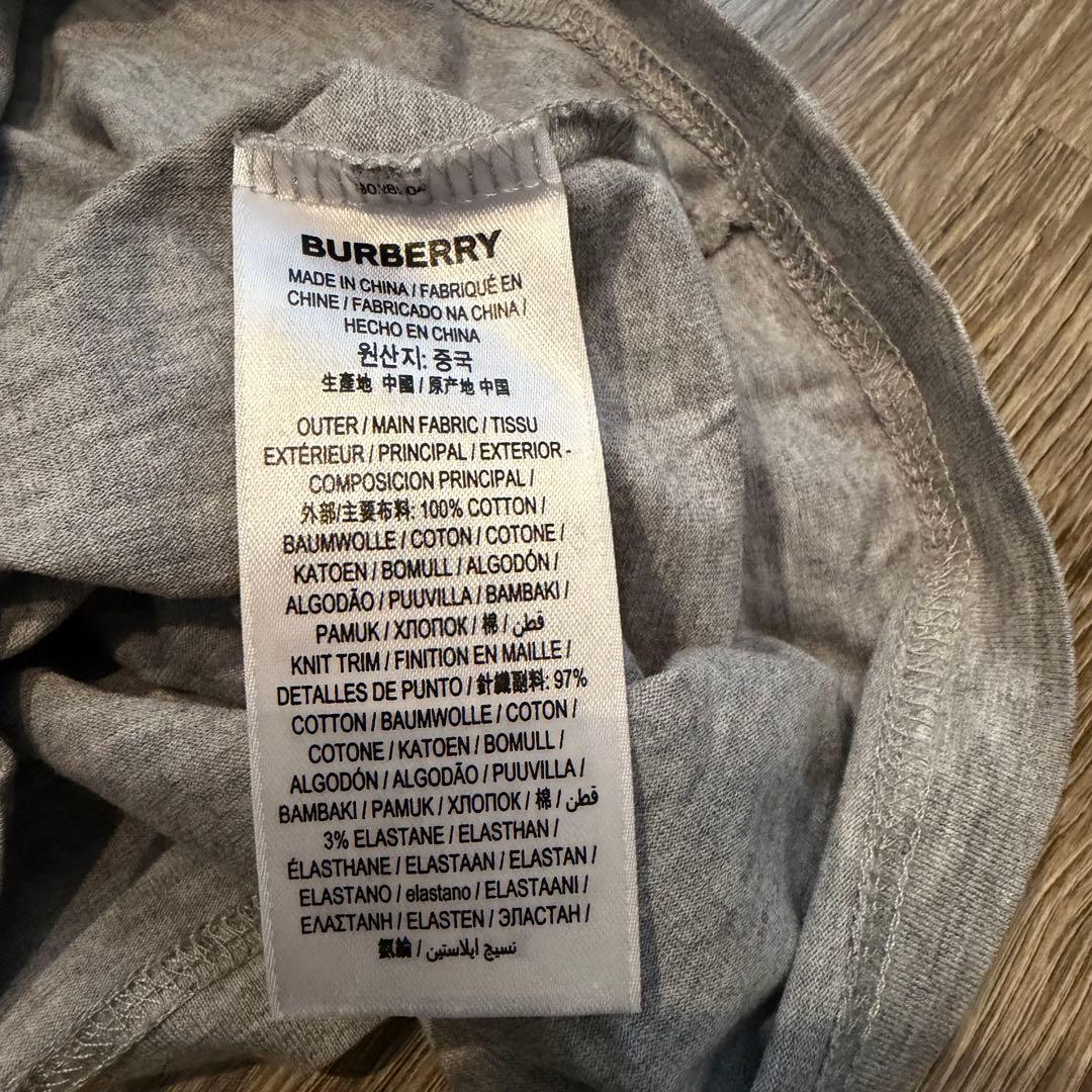 BURBERRY グレー Tシャツ Lサイズ