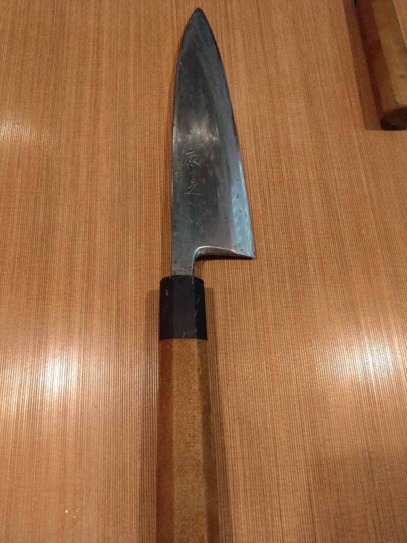 康之　薄刃　出刃　朴柄　箱なし