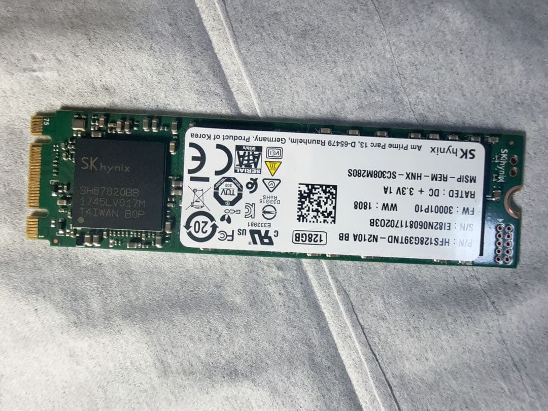 【動作確認済】M.2 SSD 4枚セット