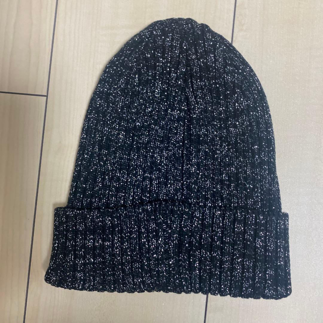 【新品未着用】Supreme　Overdyed　Beanie　メタリックブラック