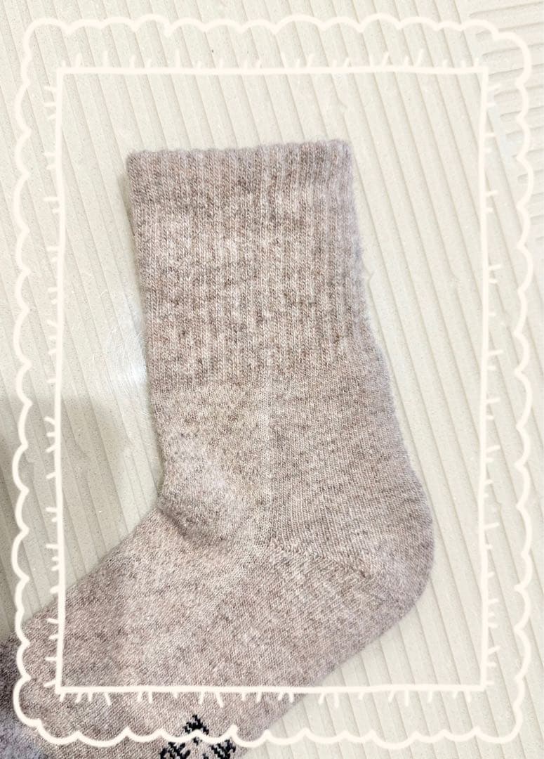6足☆モンゴル製 暖かい靴下☆ウール90% 男女兼用