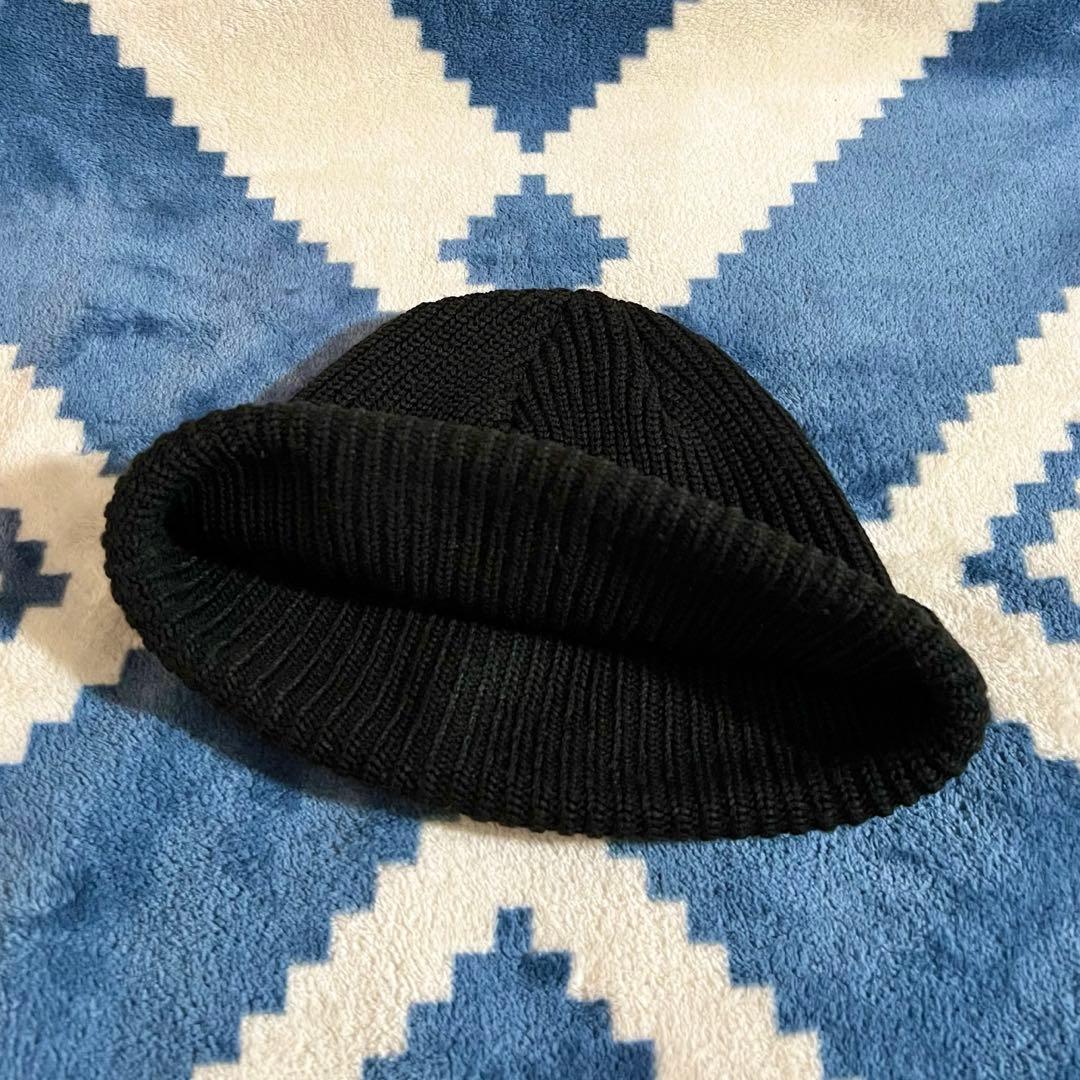 美品 Supreme Loose Gauge Beanie オール黒色 ニット帽