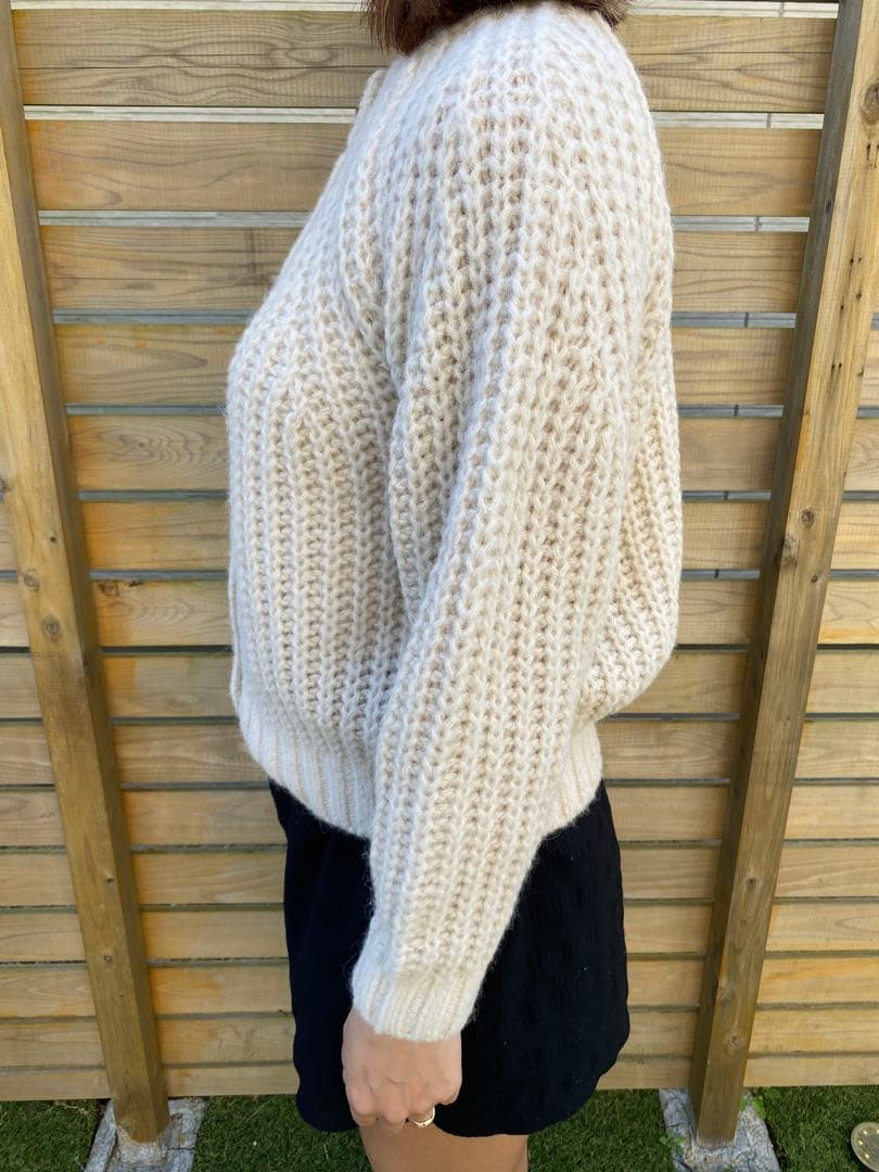 トップス BATONER - WOMEN SIGNATURE CREW CARDIGAN