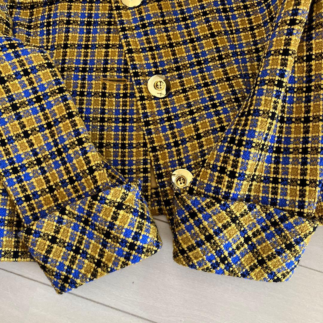 GIVENCHY ツイード　ジャケット　10号　金ボタン