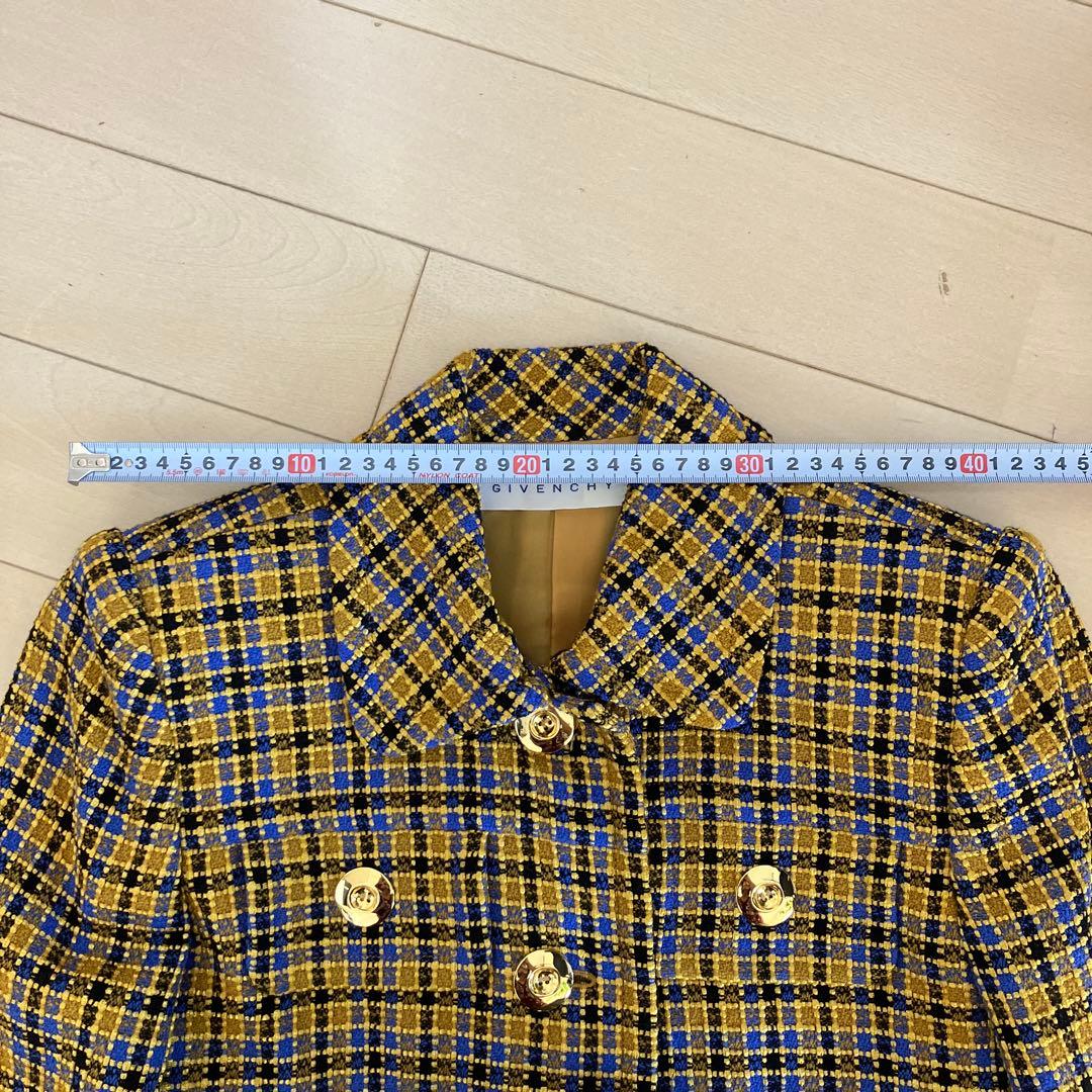 GIVENCHY ツイード　ジャケット　10号　金ボタン