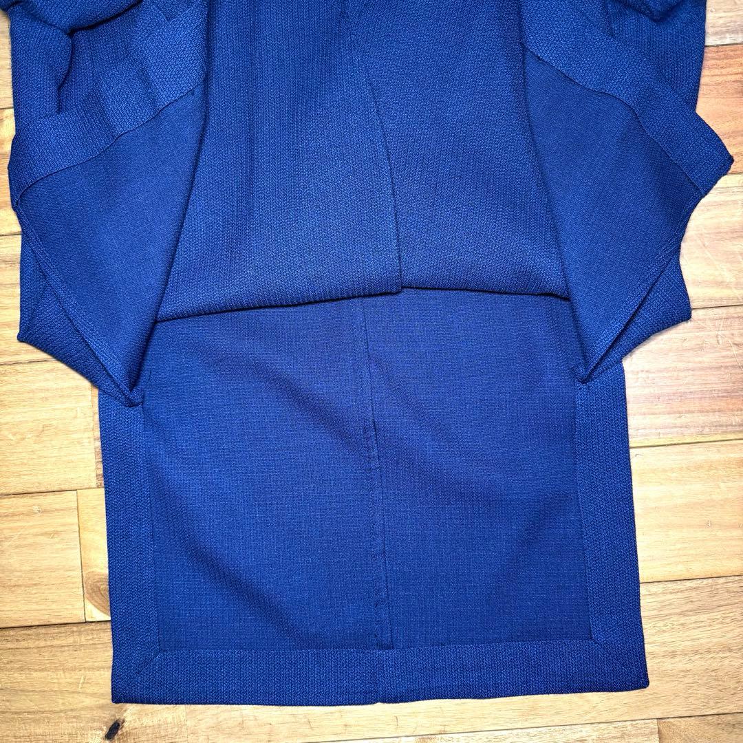 【美品】BEAMS F イタリア製 　テーラードジャケット シルク　リネン 紺