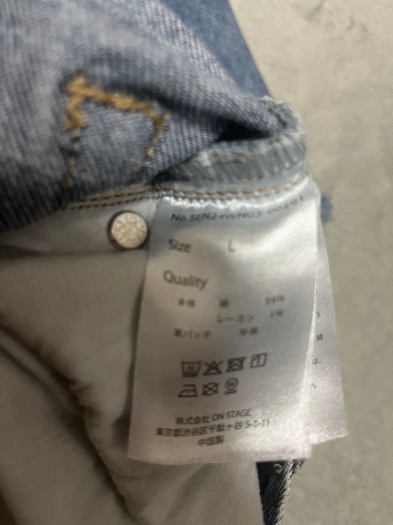 大幅お値下げ中♡senee ルーズビンテージライクデニム　Lサイズ