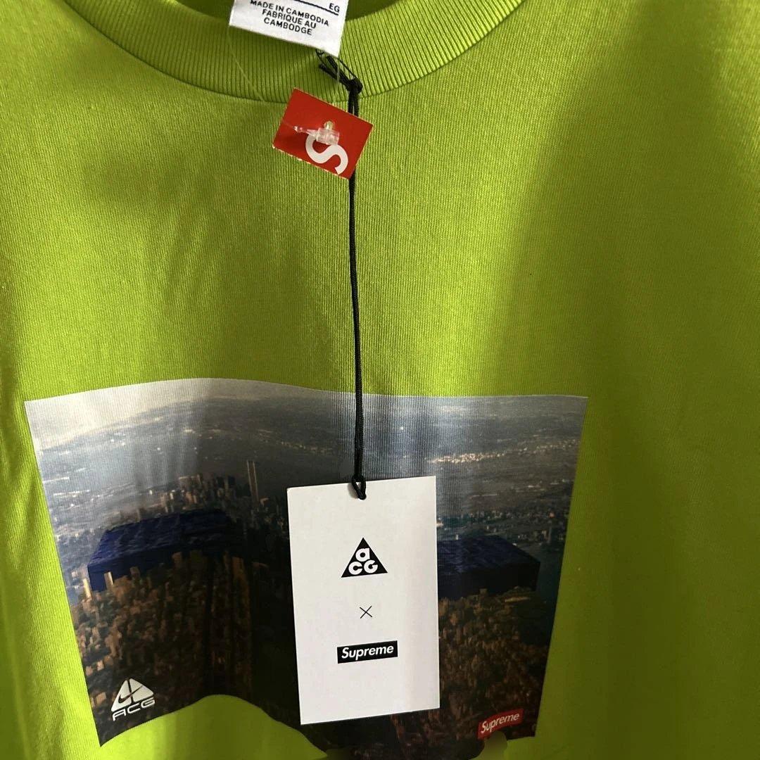 新品タグ付き　Supreme ×ACG 蛍光グリーン Tシャツ シュプリーム