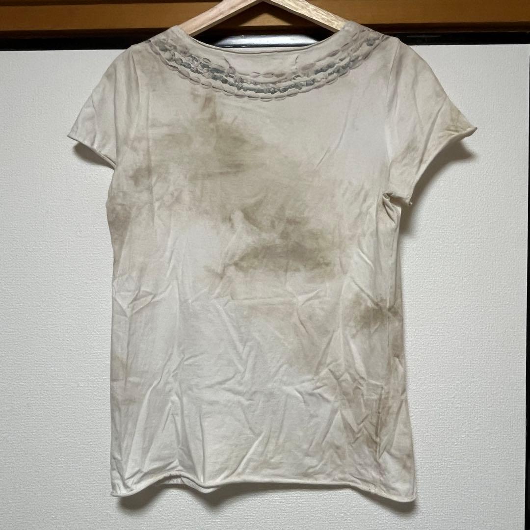 00s フェザーGOA 羽根装飾 Tシャツグランジアーカイブvkei