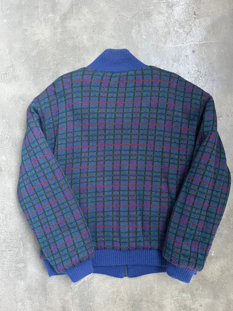 【古着】　チェックブルゾン　90s　リバーシブル
