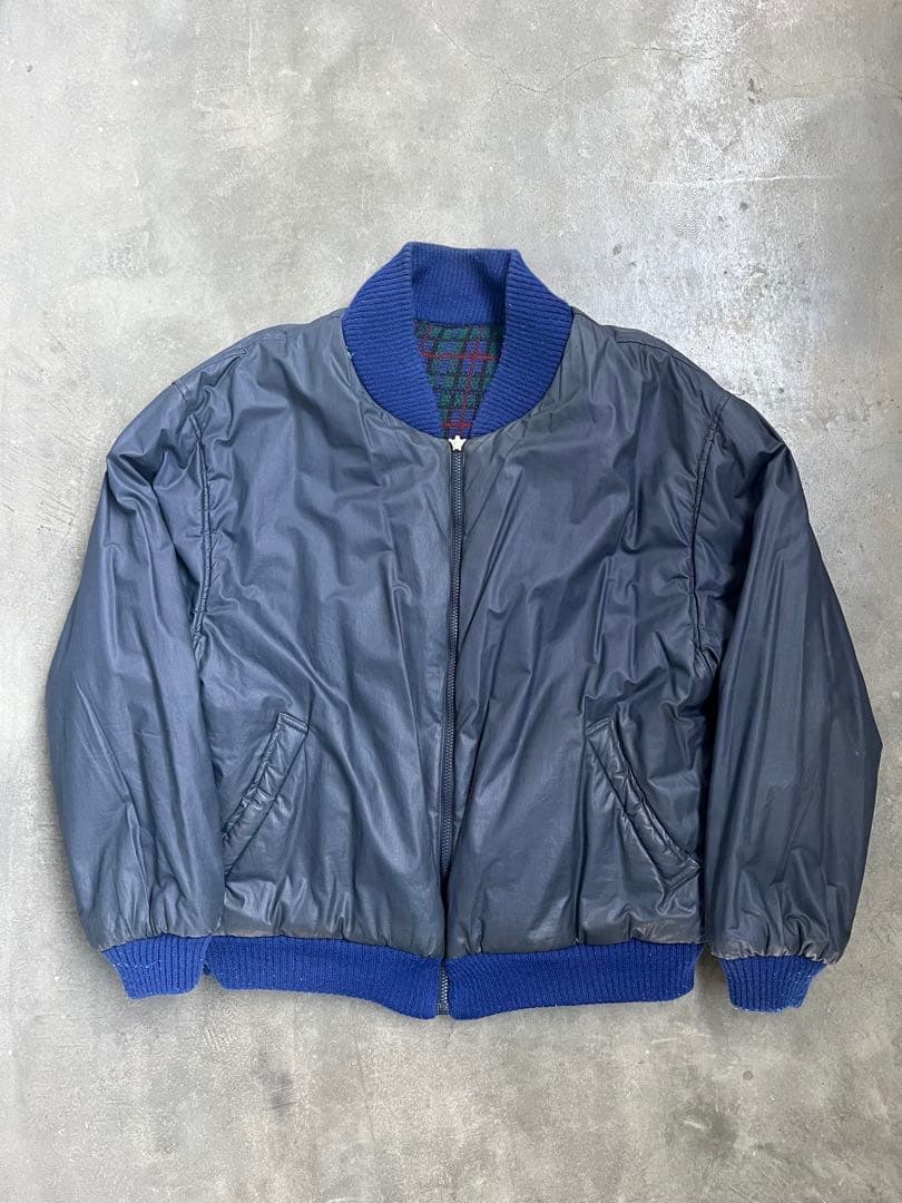 【古着】　チェックブルゾン　90s　リバーシブル