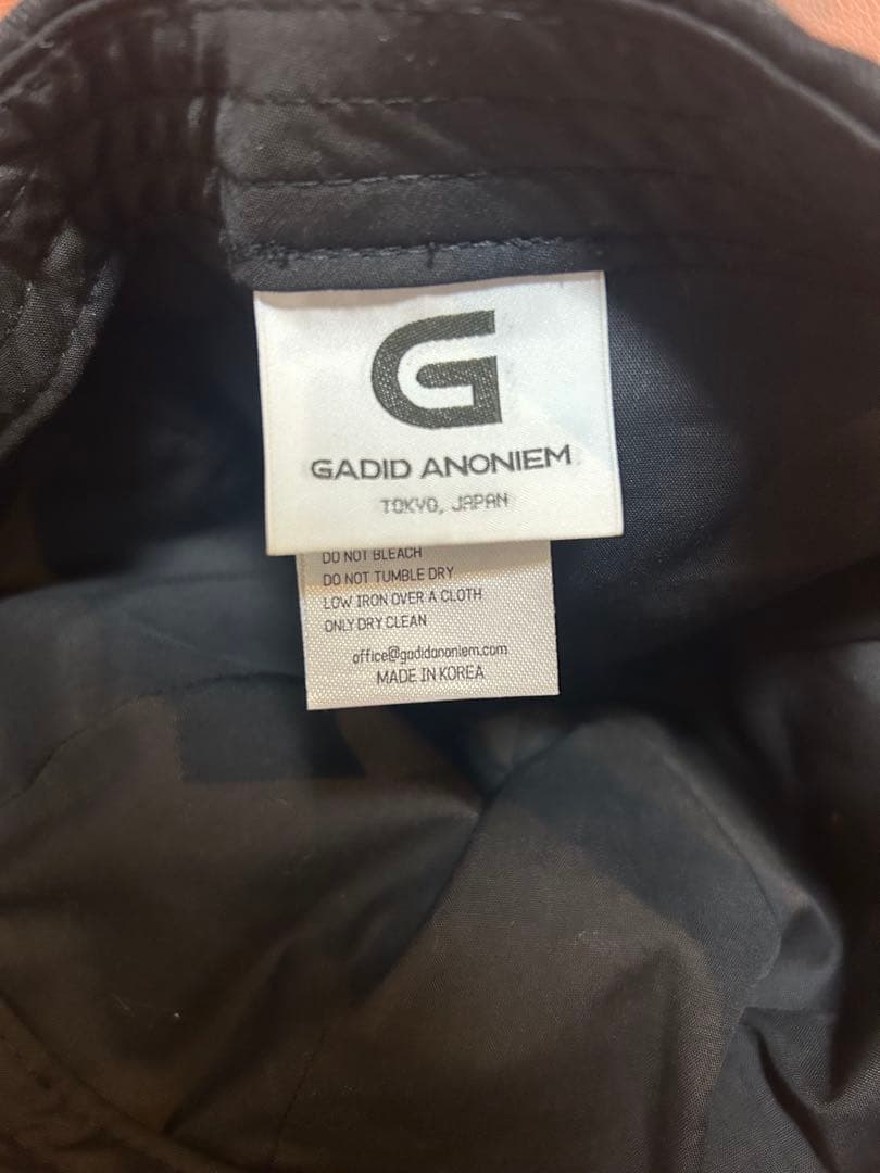gadid anoniem キャップ　KIPP BLACK