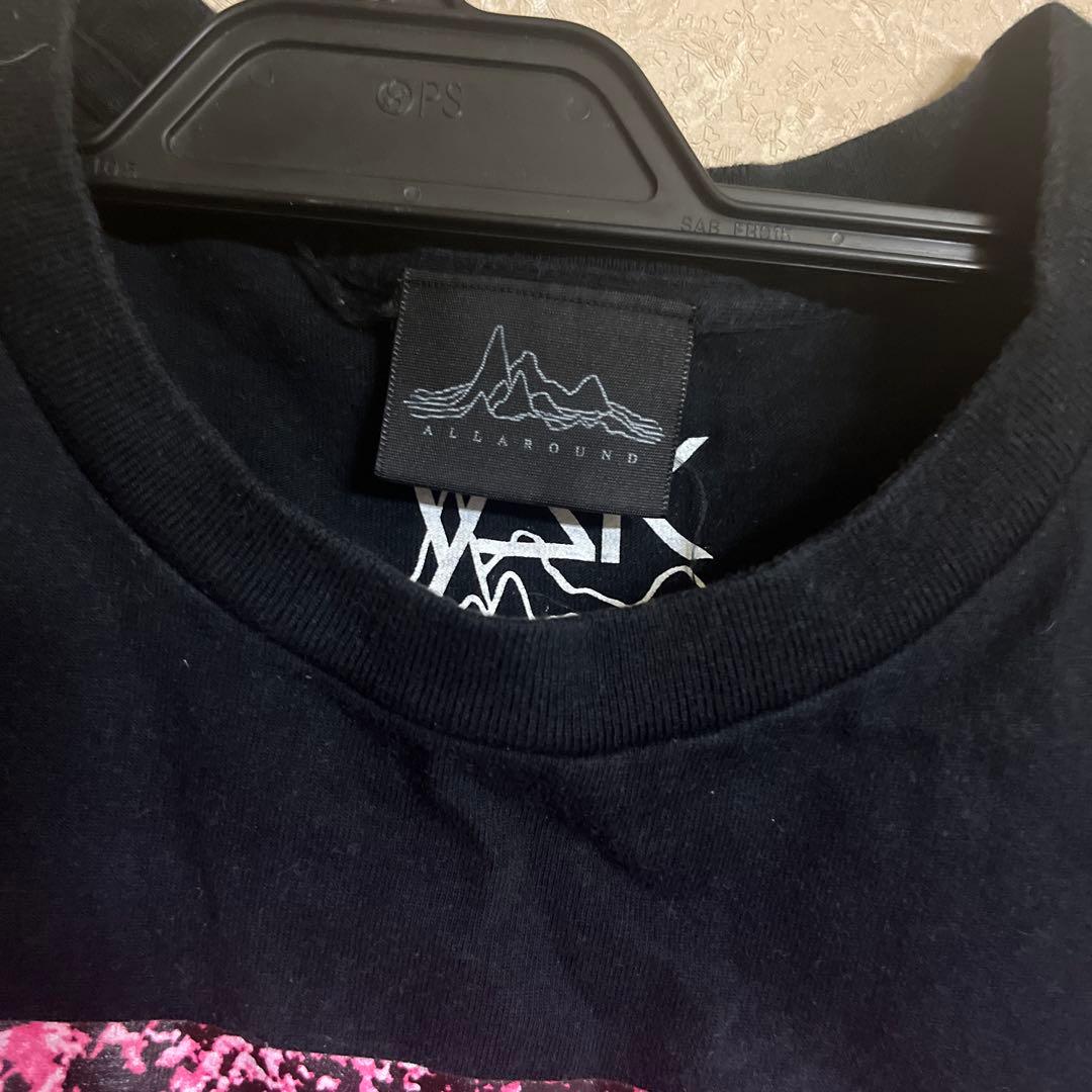 ALL AROUND グラフィックTシャツ 半袖 黒 悠介コラボ