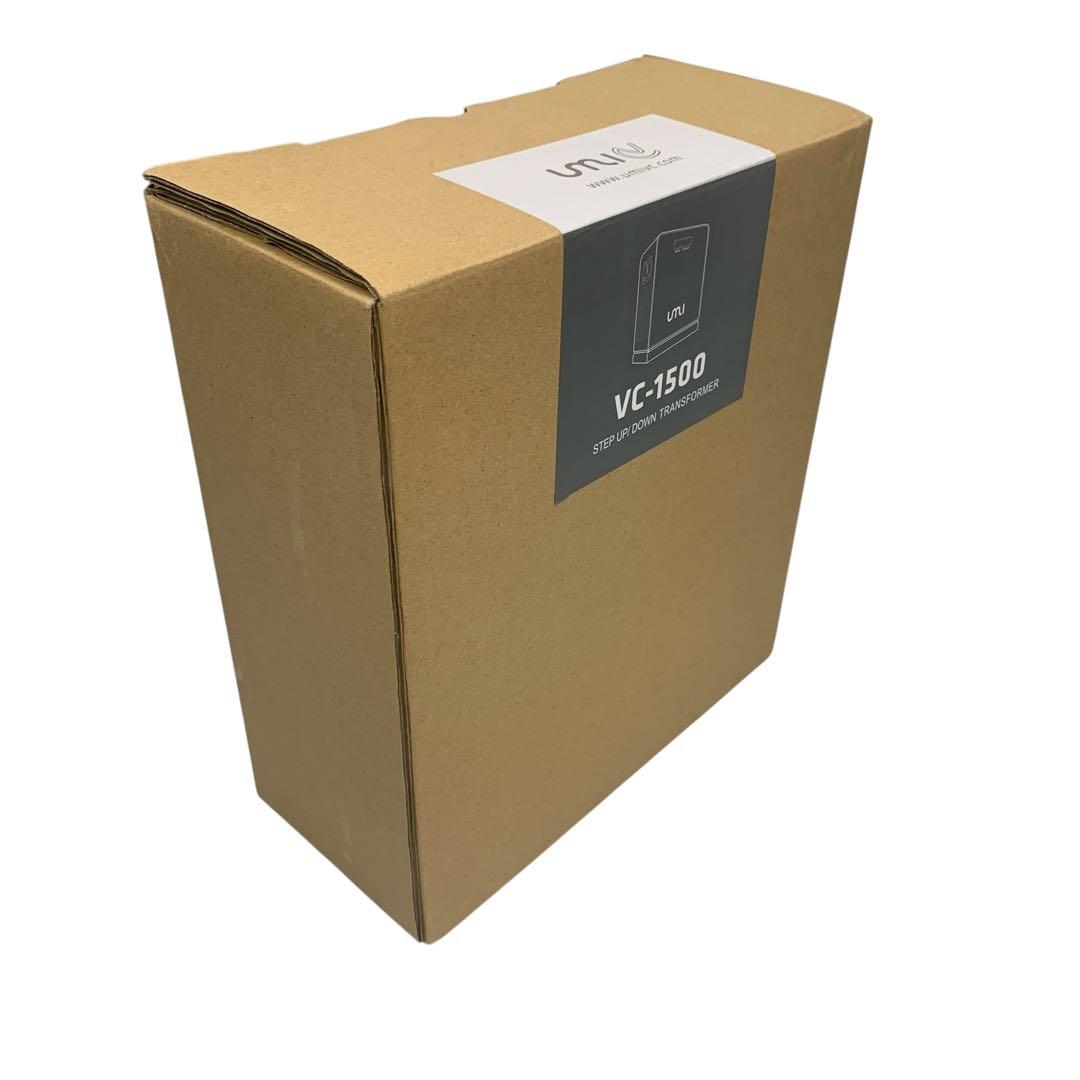 【開封・未使用】UMIVC 1500W 海外旅行 変圧器 降圧器 携帯式変圧器