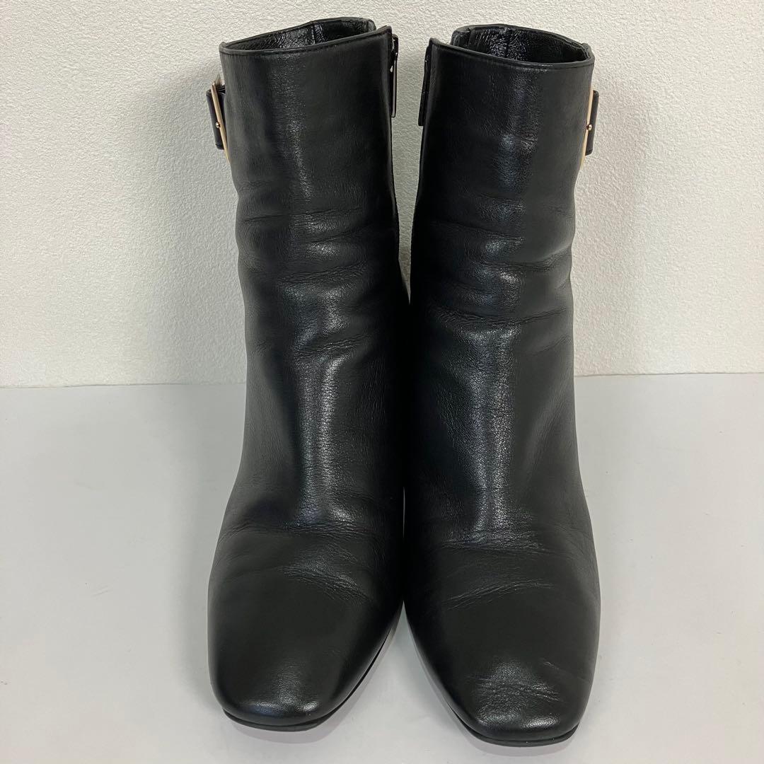 美品　ヒミコ　HIMIKO ショートブーツ 撥水ベルト　バックル　専用袋付き