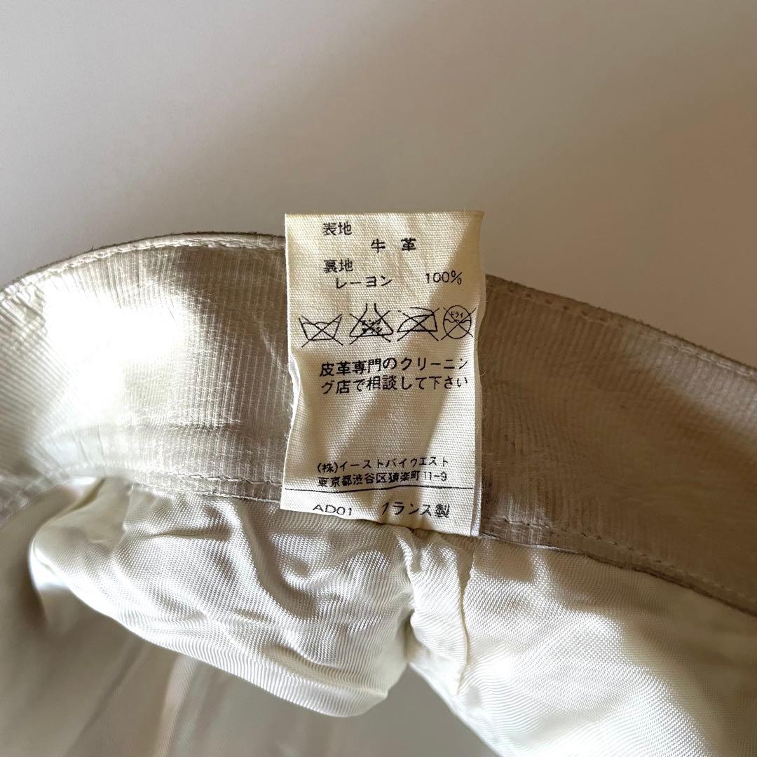 旬のレザー A.P.C. LEATHER PANTS ホワイト フランス製 32