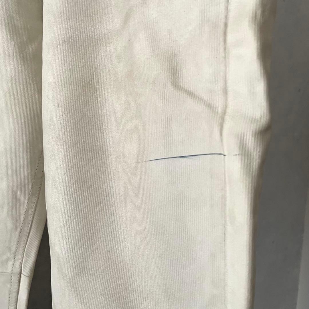 旬のレザー A.P.C. LEATHER PANTS ホワイト フランス製 32