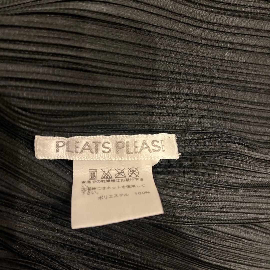 PLEATS PLEASE ブラックカーディガン