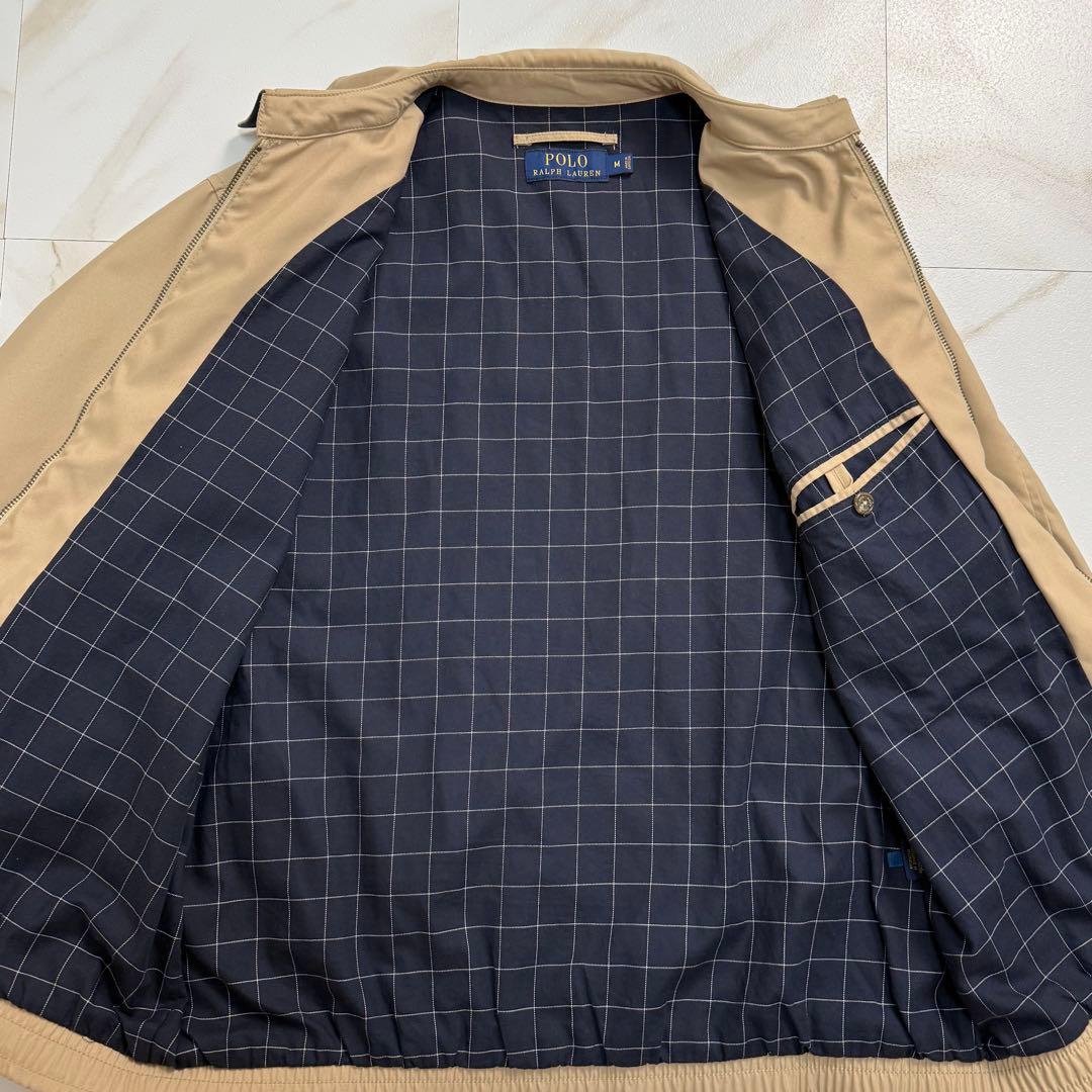 ポロ ラルフローレン スイングトップ 黒ポニー刺繍 ベージュ M