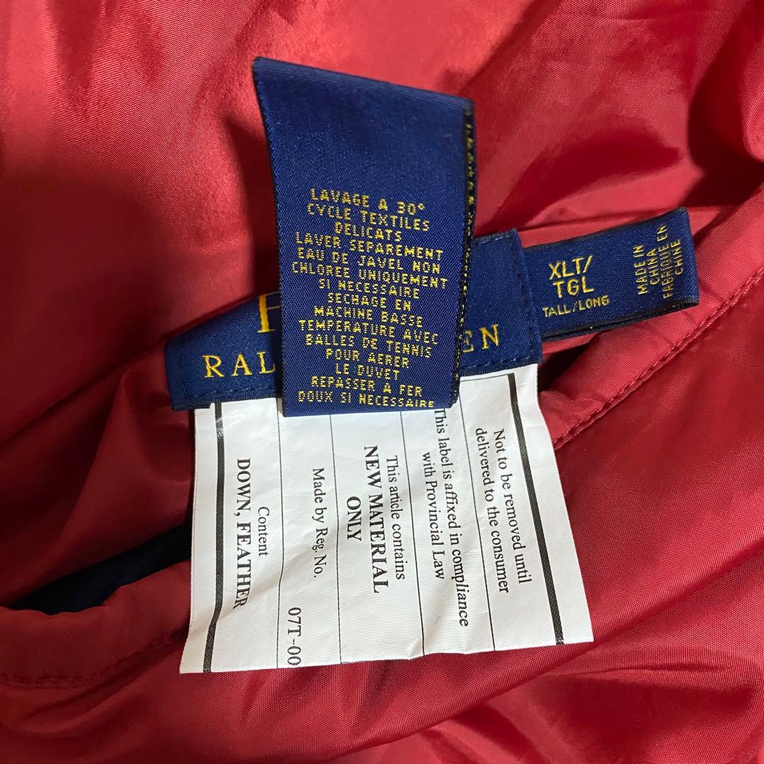 【ビッグ】 現行ロゴ POLO Ralph Lauren リバーシブル ダウン