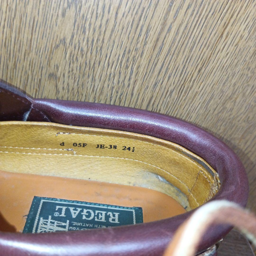 REGAL　レザー デッキシューズ　made in japan　ヒールやや高め