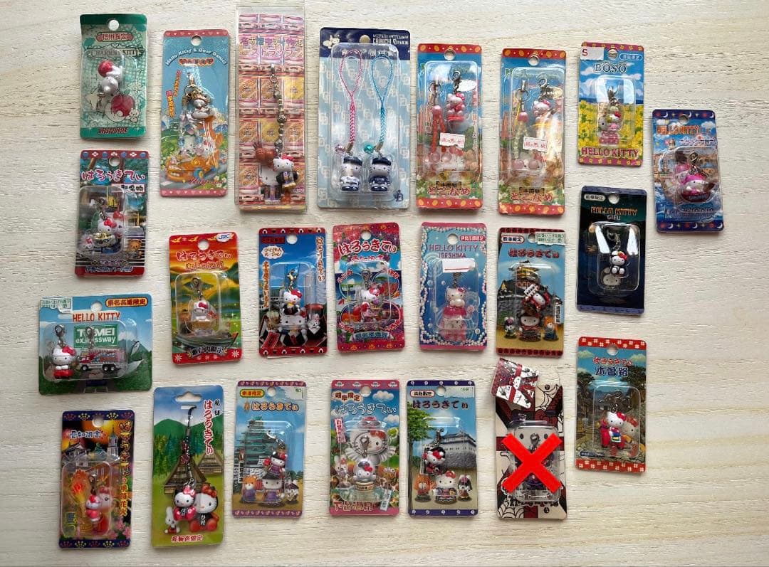 【バラ売可】ご当地キティ ストラップセット 複数デザイン　約176個