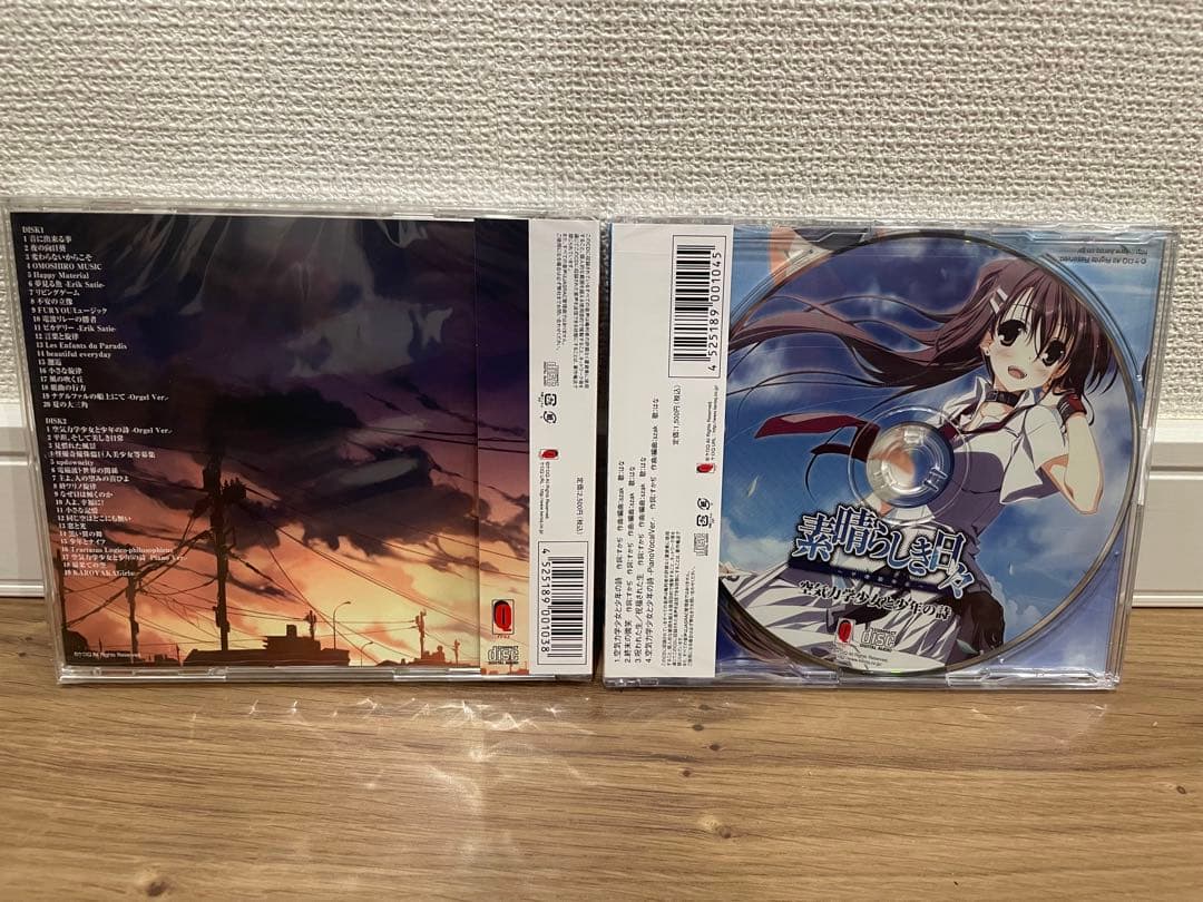 素晴らしき日々① サウンドトラック② 空気力学少女と少年の詩 音楽CD2枚セット