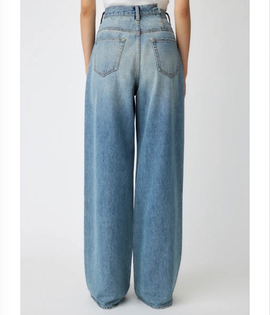 新品 MOUSSY CROSS WAIST WIDE ストレート 1
