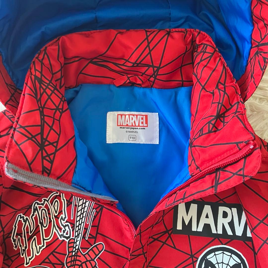 #4Q✨ MARVEL✨スキーウェア スパイダーマン 上下セット110キッズ