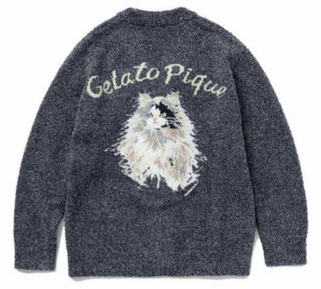 完売品 ジェラートピケ メランジキャットジャガードプルオーバー R2