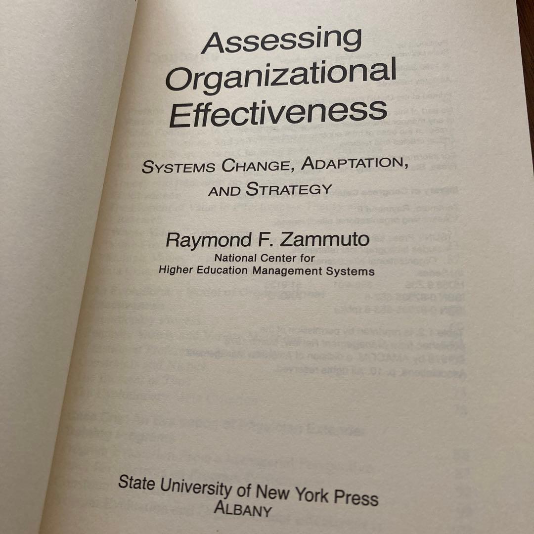 ▼Assessing Organizational Effectiveness