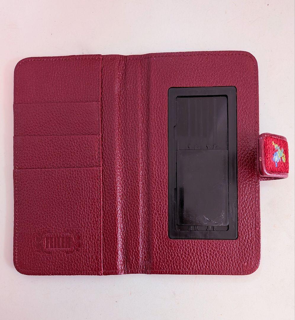 フェイラー　ハイジ　スマホケース　スマホカバー　ダークレッド