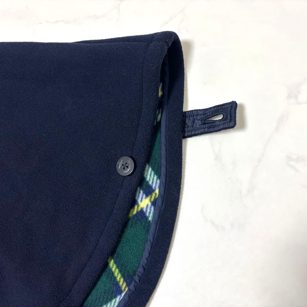 新品未使用⭐︎ミキハウス アウター ベビーマント ポンチョ70～90cm ネイビー