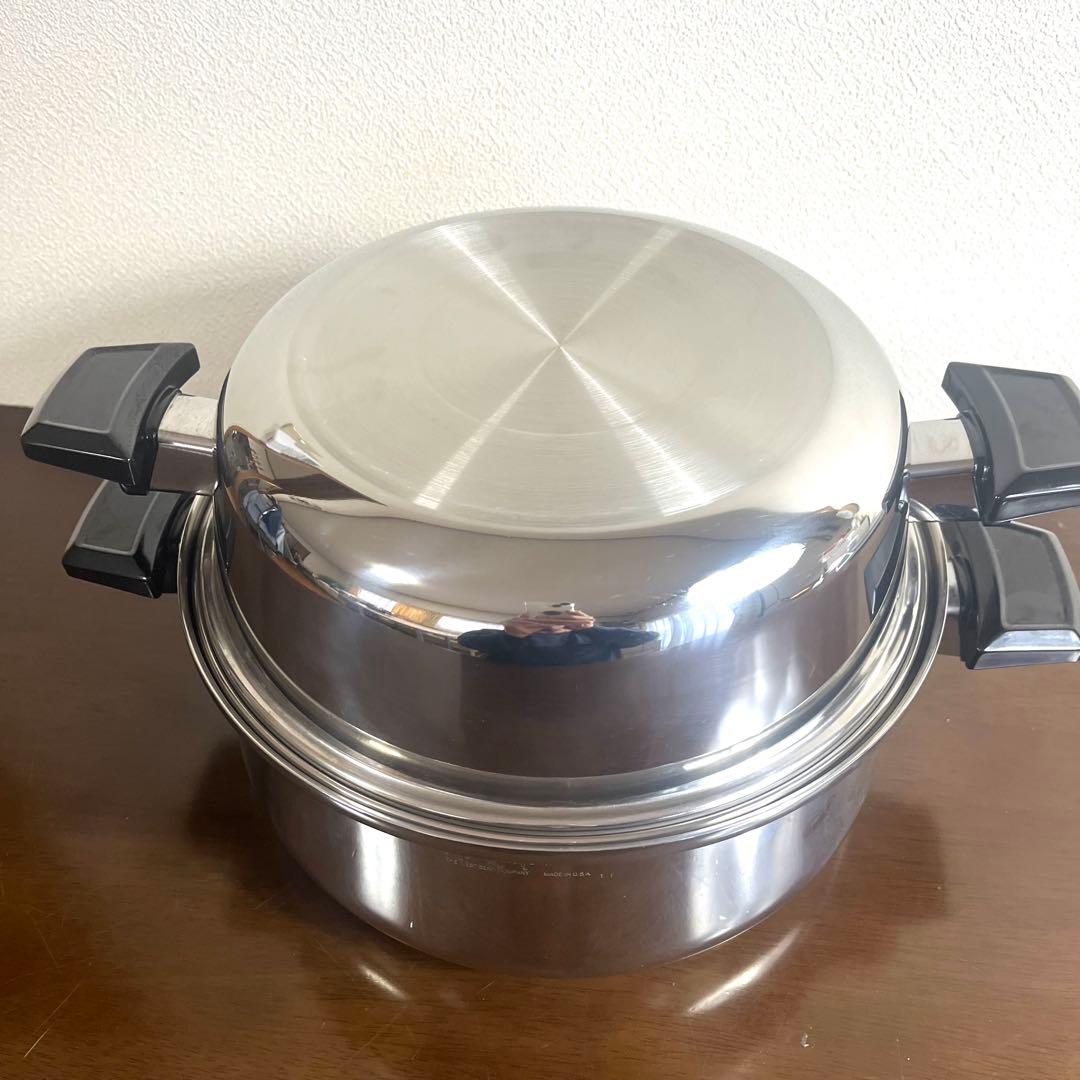 ロイヤルクイーン 28cm IH対応 5層鍋 蒸し器付
