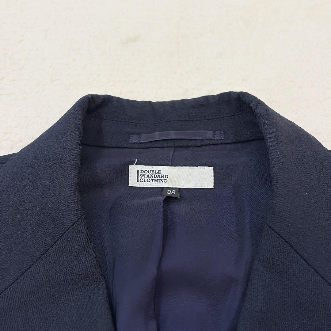 2023 ダブスタ ストレッチ ショート ジャケット 紺ブレ 金ボタン 38